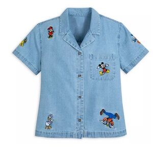 Mickey Mouse and Friends Denim Shirt for Women